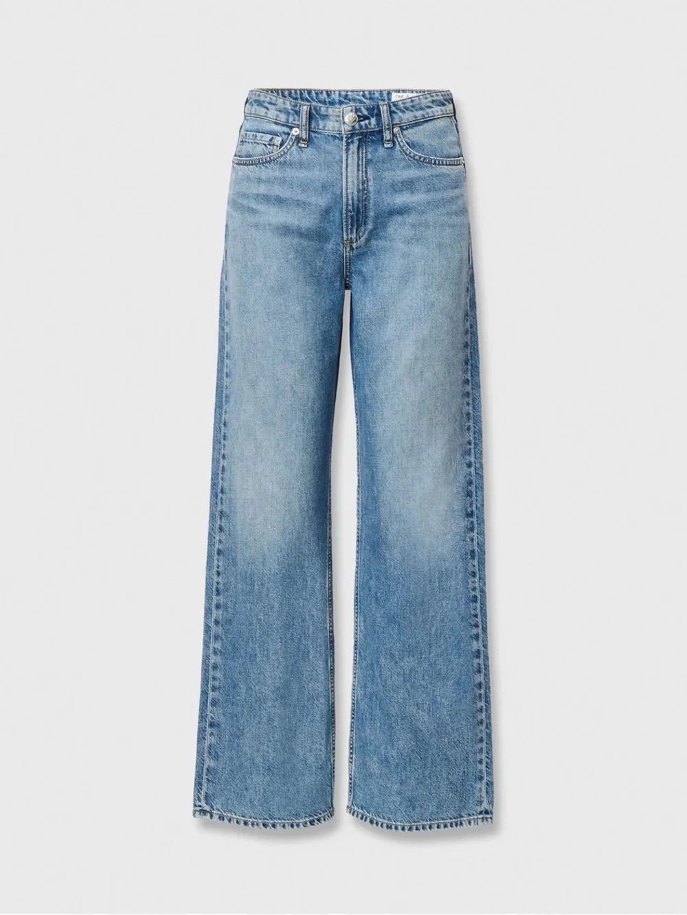 Rag & Bone Logan Wide-Leg Jean Mid-Rise in Featherweight Denim - Picture 2 of 4